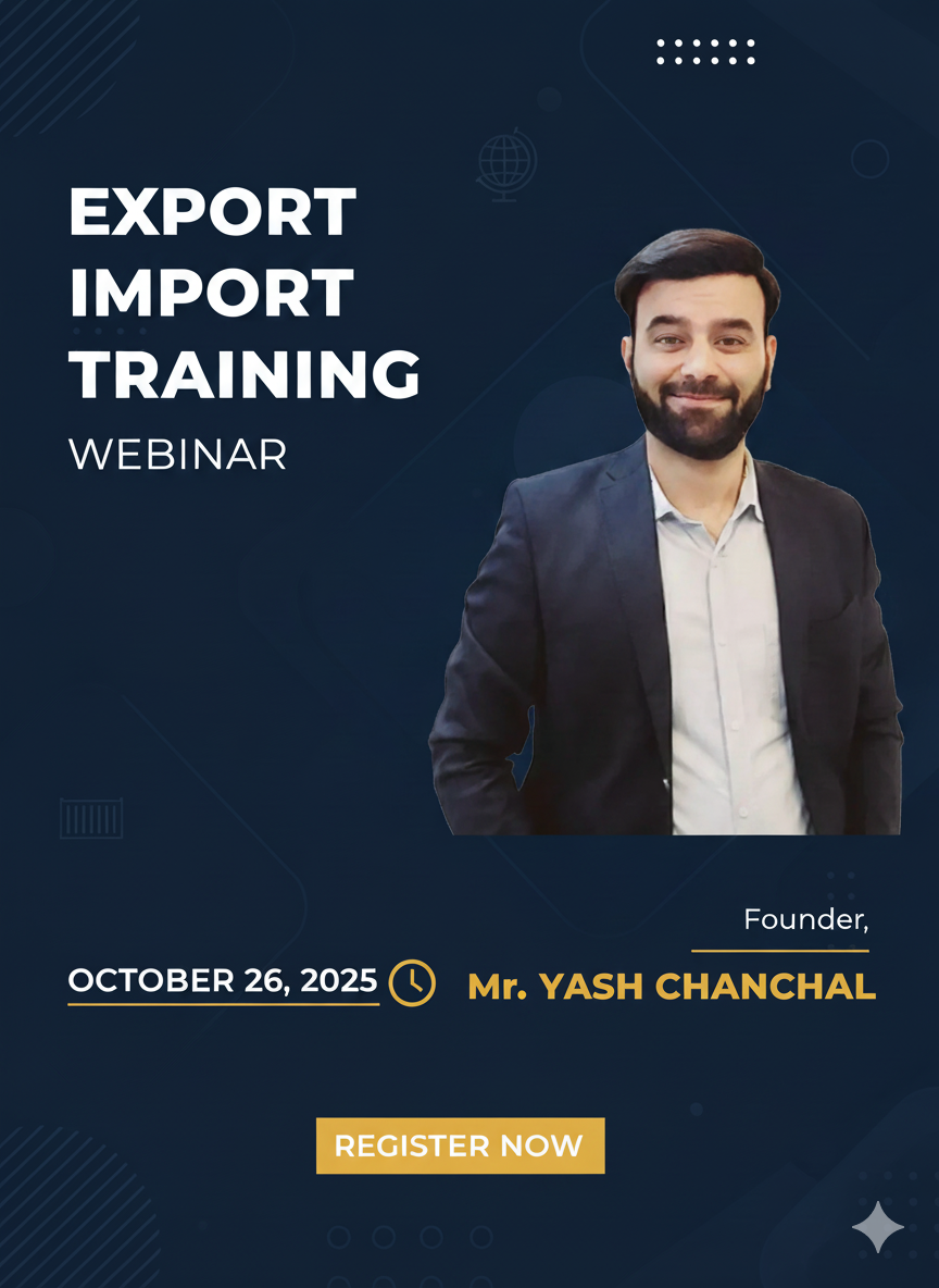 Join Our Exclusive Export Import Mastery Webinar - October 26, 2025